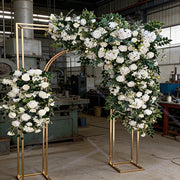 Forest Style Triangle Flower Row Wedding Decoration