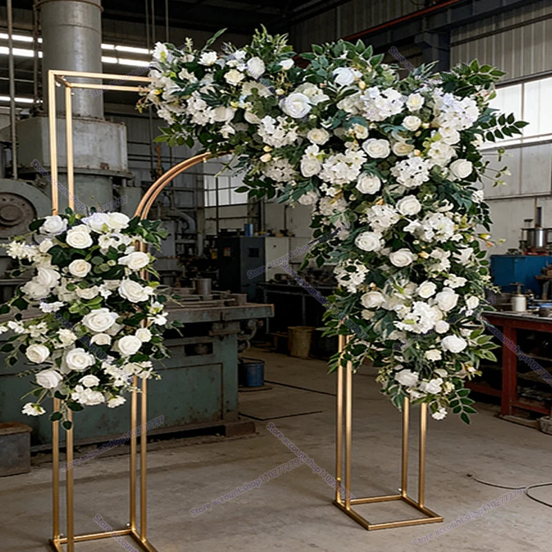 Forest Style Triangle Flower Row Wedding Decoration