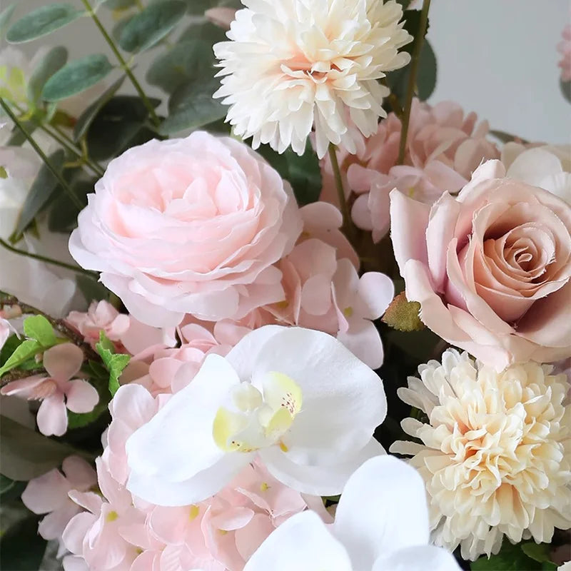 Vintage Pink Floral Arrangement for Wedding and Home Décor