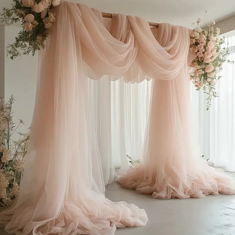 Soft Mesh Tulle Fabric for Event Decoration