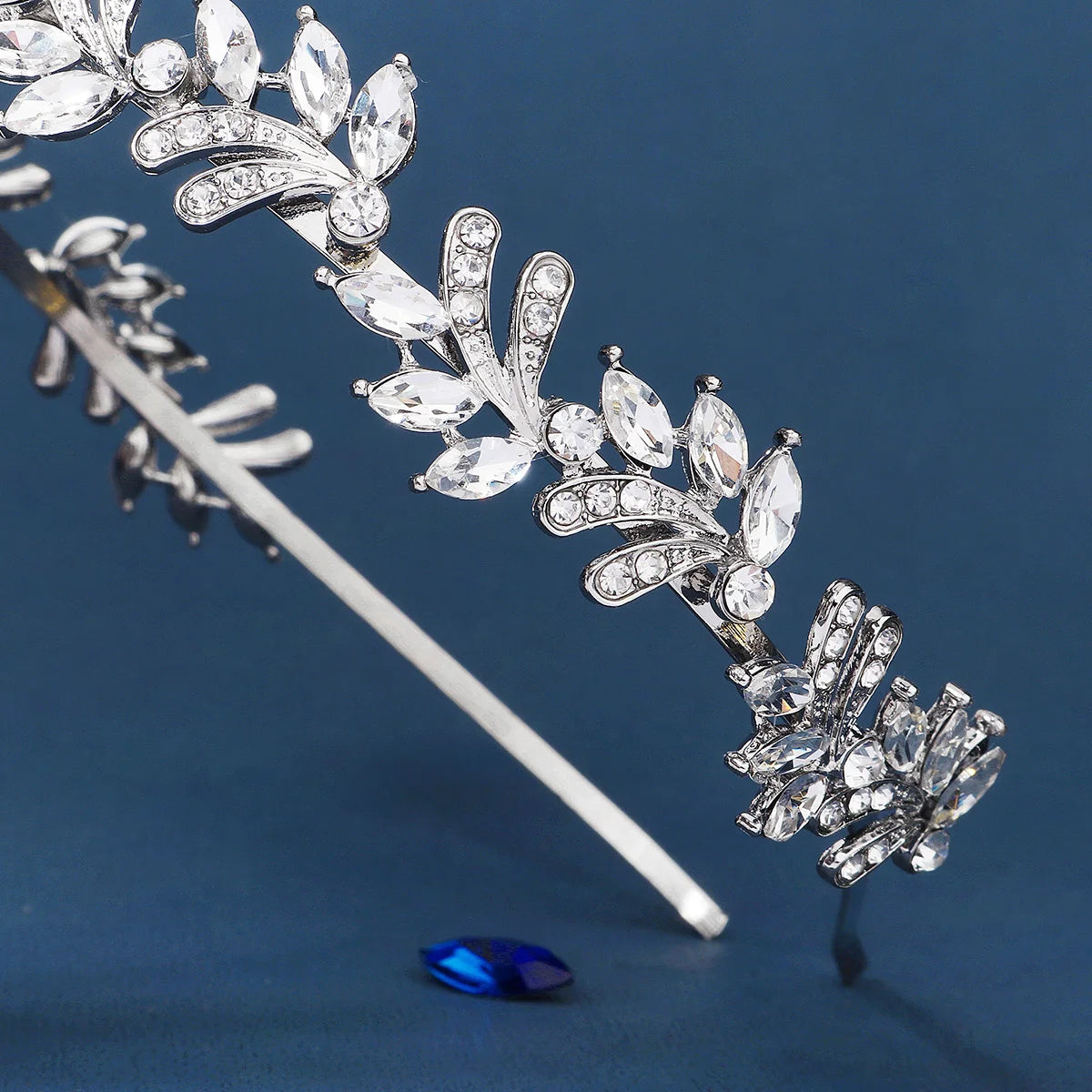 Silver Rhinestone Bridal Headband