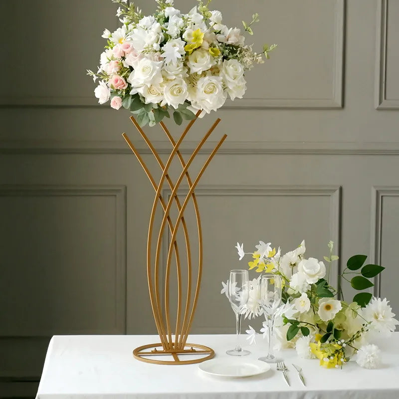 Geometric Metal Flower Vase Wedding Centerpiece Stand