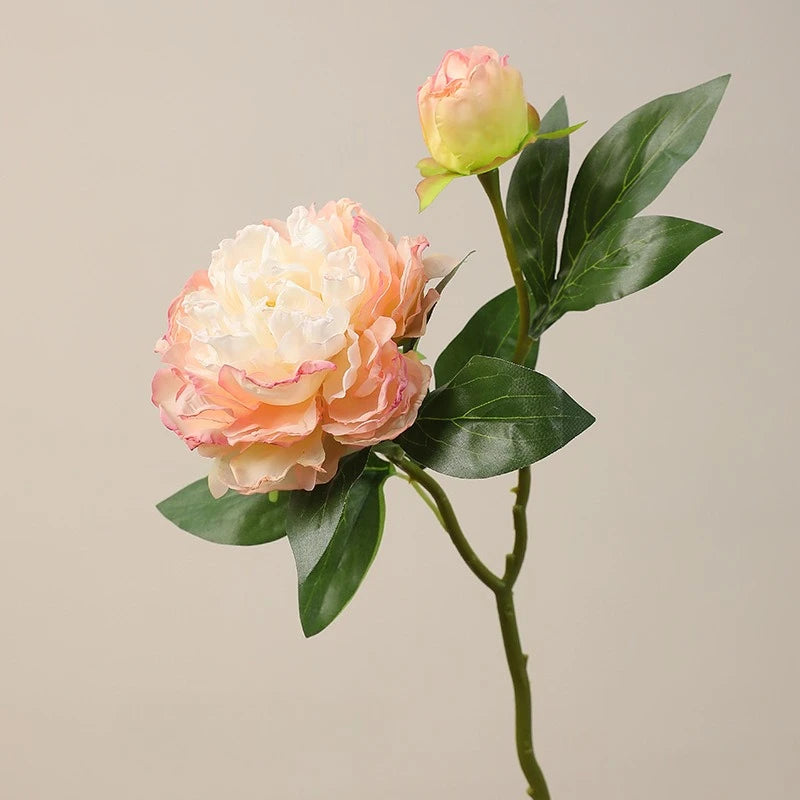 19in Artificial Peony Flower Stem