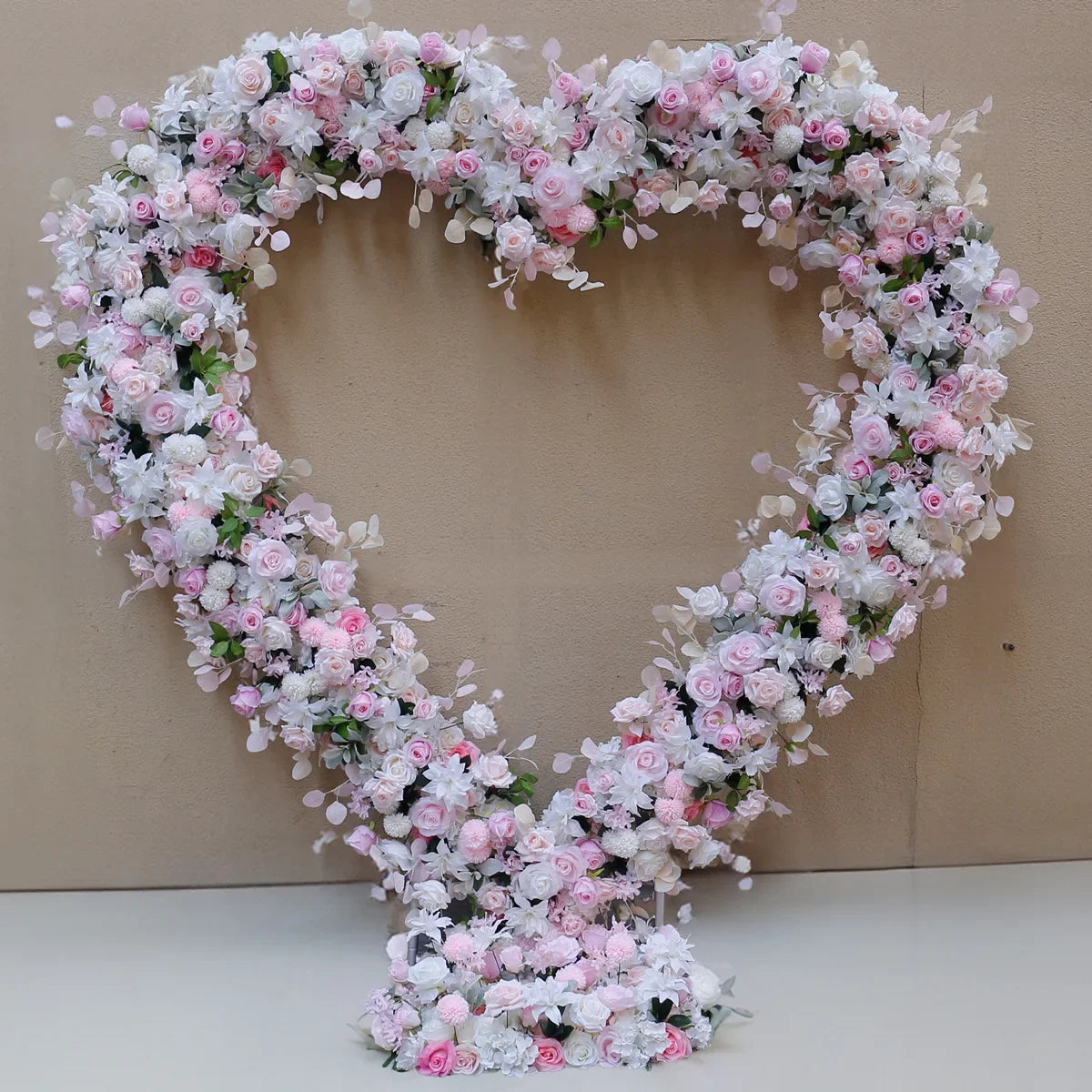 Heart Shaped Premium Rose Flower Arch Backdrop