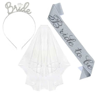 3pcs Wedding Engagement Party Bridal Shower Decorations Supplies Bride