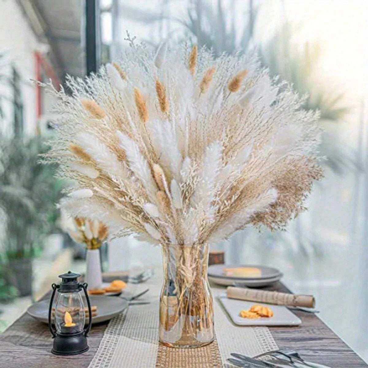 95PCS Dried Pampas Grass Bouquet