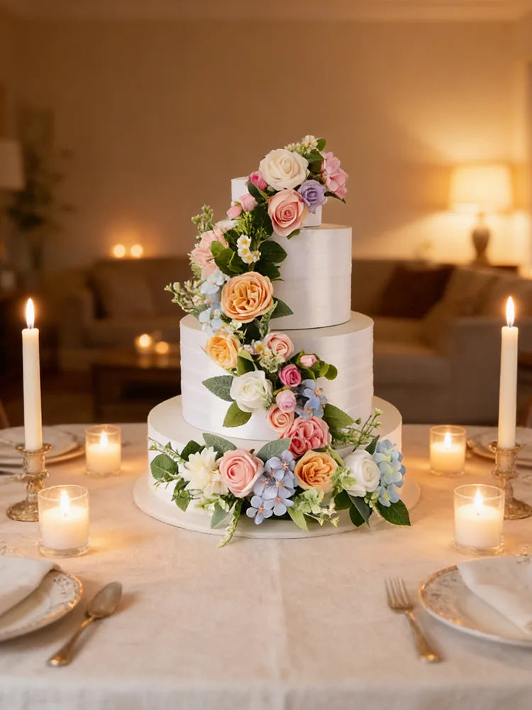 Floral Wedding Cake Topper