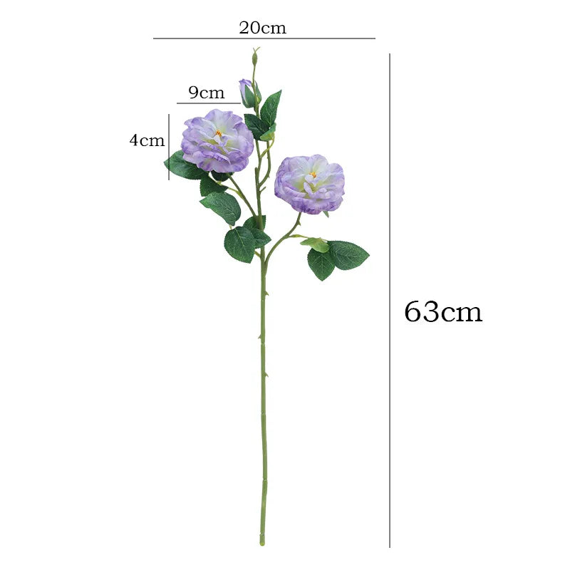 25in Artificial Garden Rose Stems