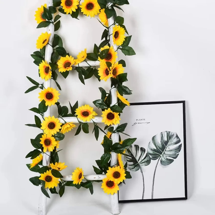 Sunflower Hanging Floral Vine Garland