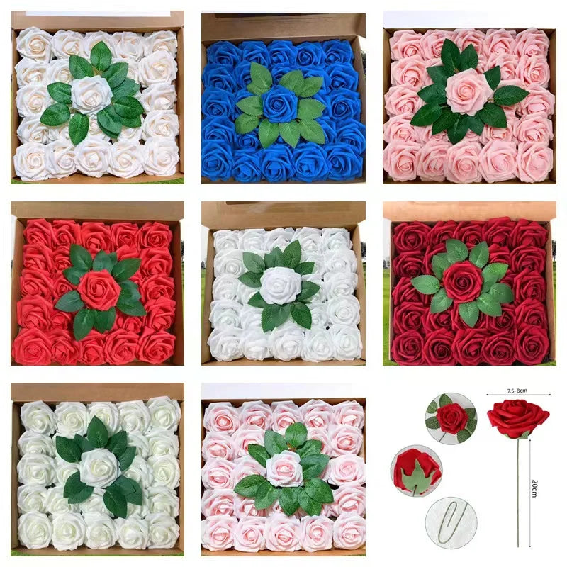 10~100pcs Artificial Roses