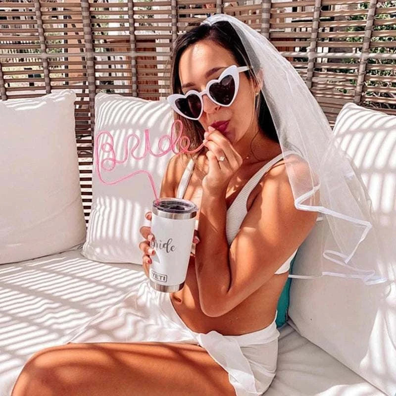 Bride To Be Straw Wedding Bridal Shower Decoration Favors Bachelorette