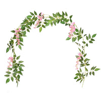 2M Artificial Wisteria Wedding White Arches Flowers Garland Wisteria Flower Flowers Home Garden Wedding Arch Floral Decor