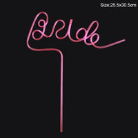 Bride To Be Straw Wedding Bridal Shower Decoration Favors Bachelorette