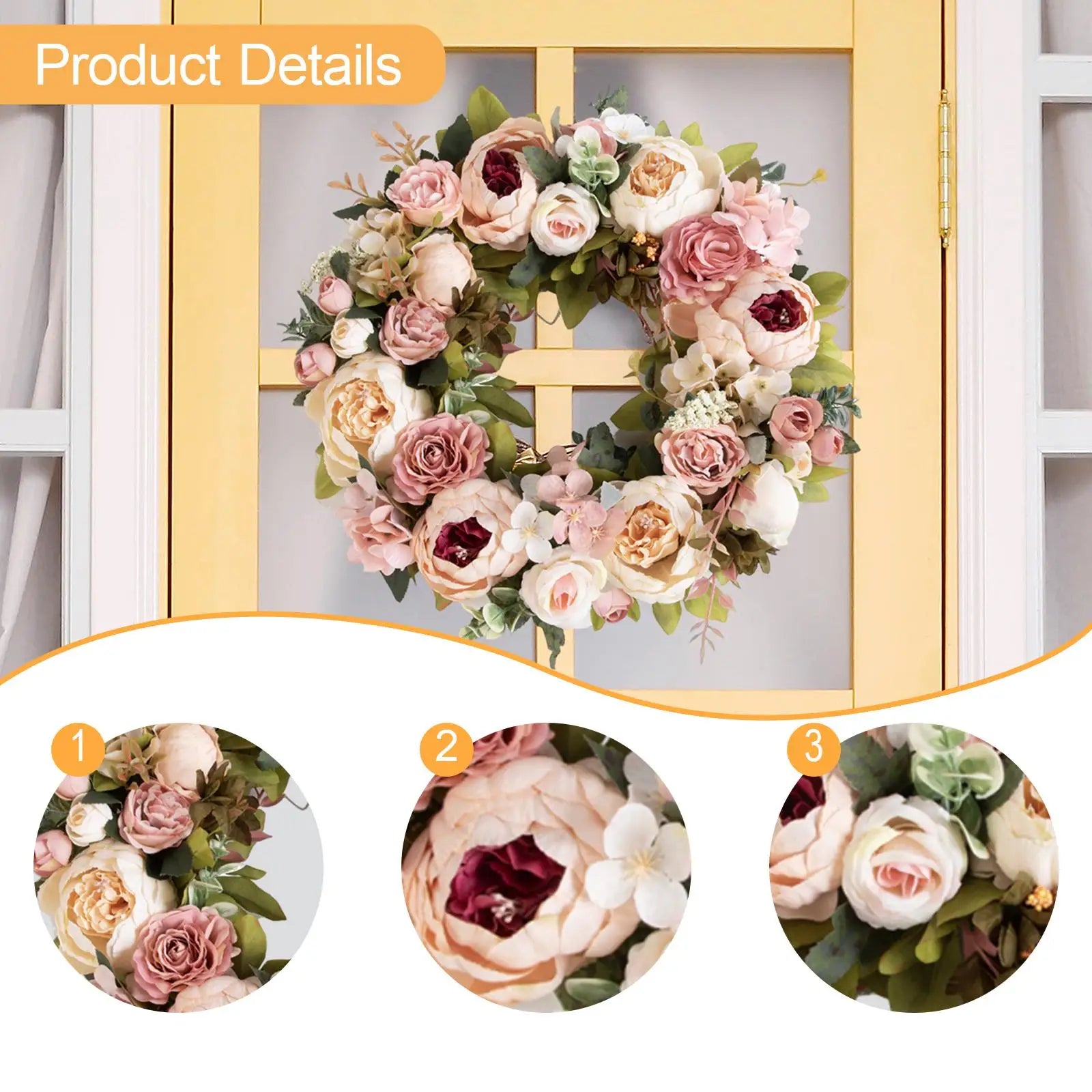 Premium Peony Door Wreath