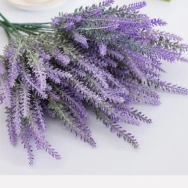 [1 bouquet] Lavender (Lavandula) Artificial Flowers - 5 Branches - Wed