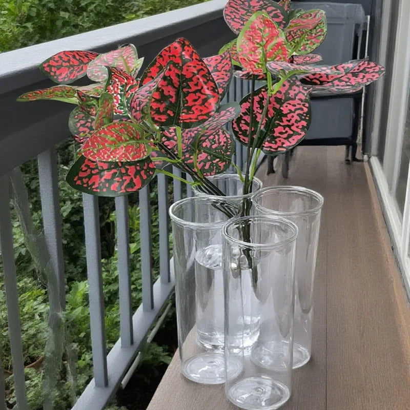 Transparent Cylinder Vase Modern Flower Display