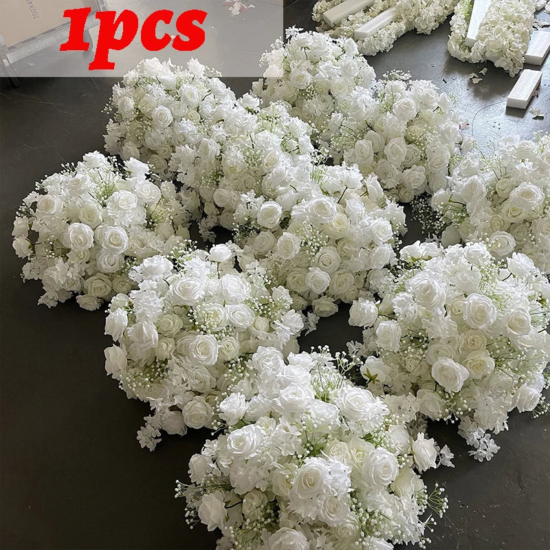 Luxury White Flower Ball Wedding Decoration Piece