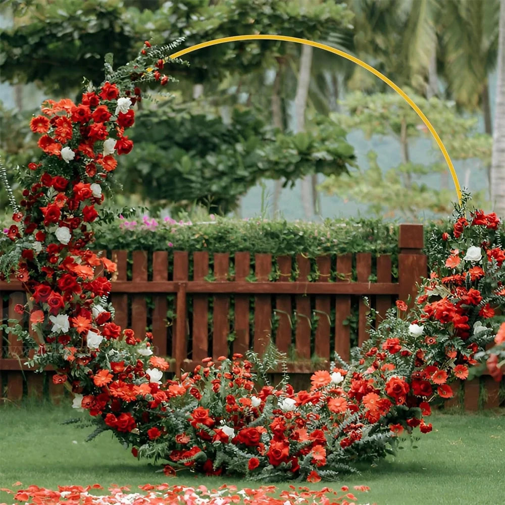 Wedding Iron Ring Arch Backdrop Decoration Stand