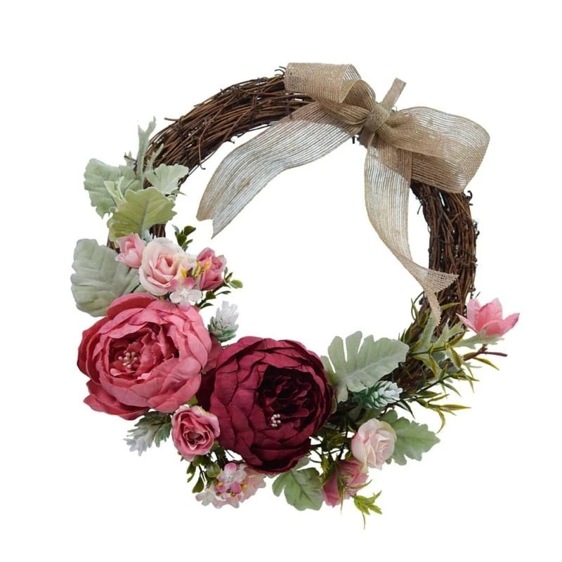 Spring Floral Vine Door Wreath