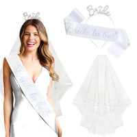 3pcs Wedding Engagement Party Bridal Shower Decorations Supplies Bride