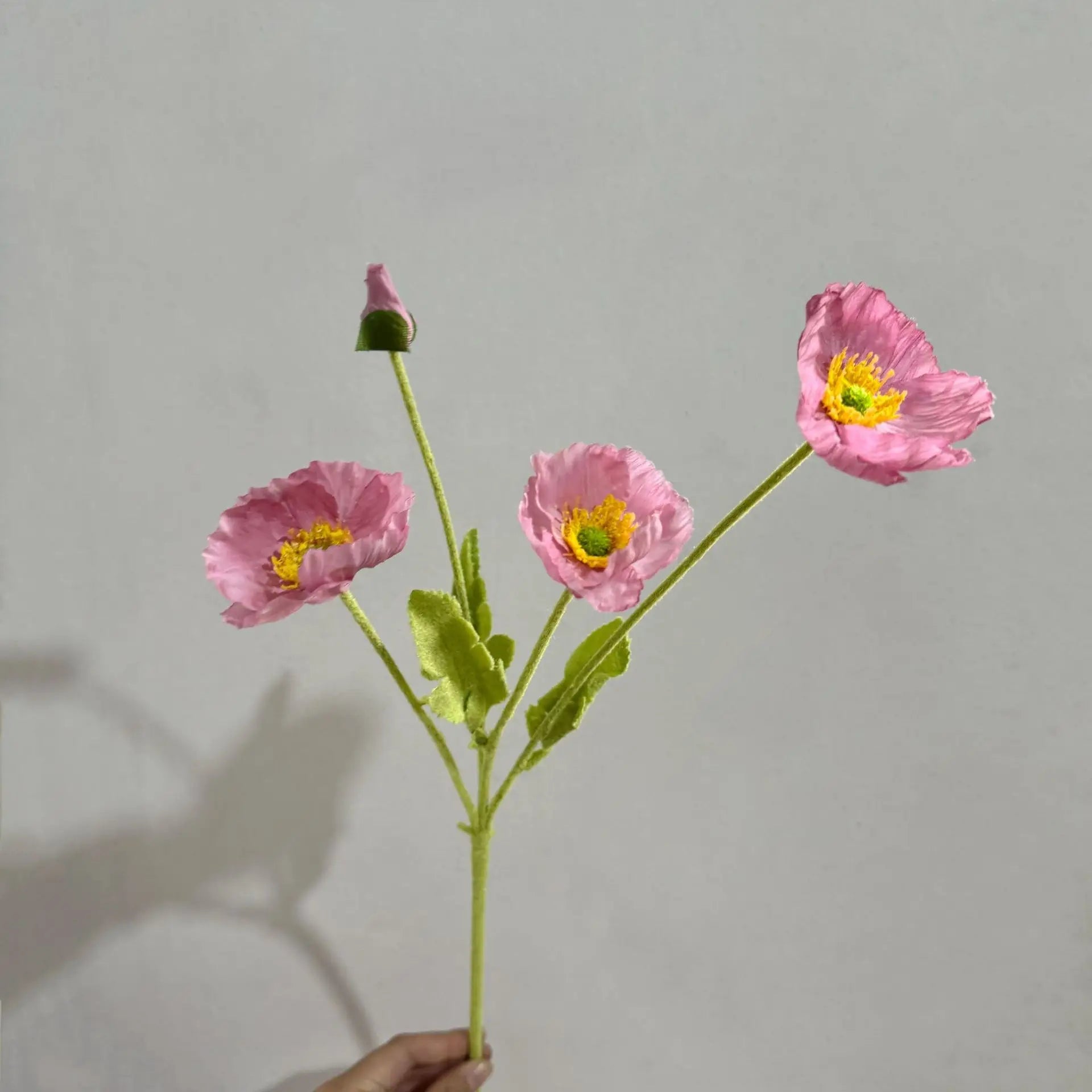 4 Head Artificial Poppy Flowers