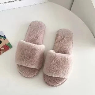 Personalized Fluffy Slippers For the Wedding Party