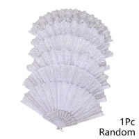 Fashion Wedding White Folding Fan Wedding Cosplay Party Home Decorativ