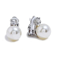 Korean Imitation Pearls Fake Piecring Ear Ring For Women Girl Trendy C