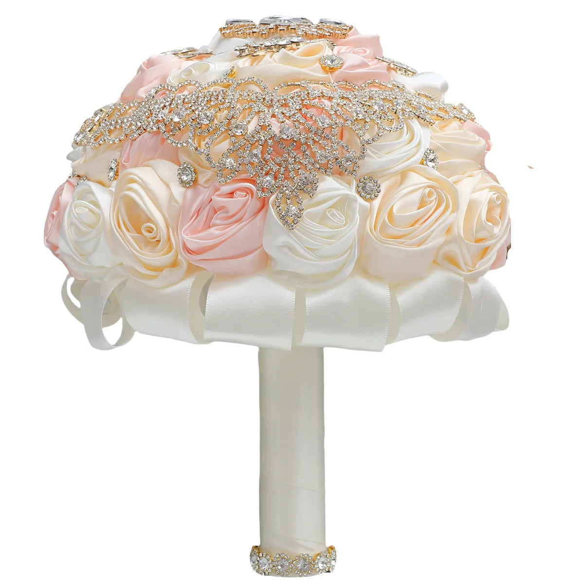 Coral Rose Bridal Bouquet