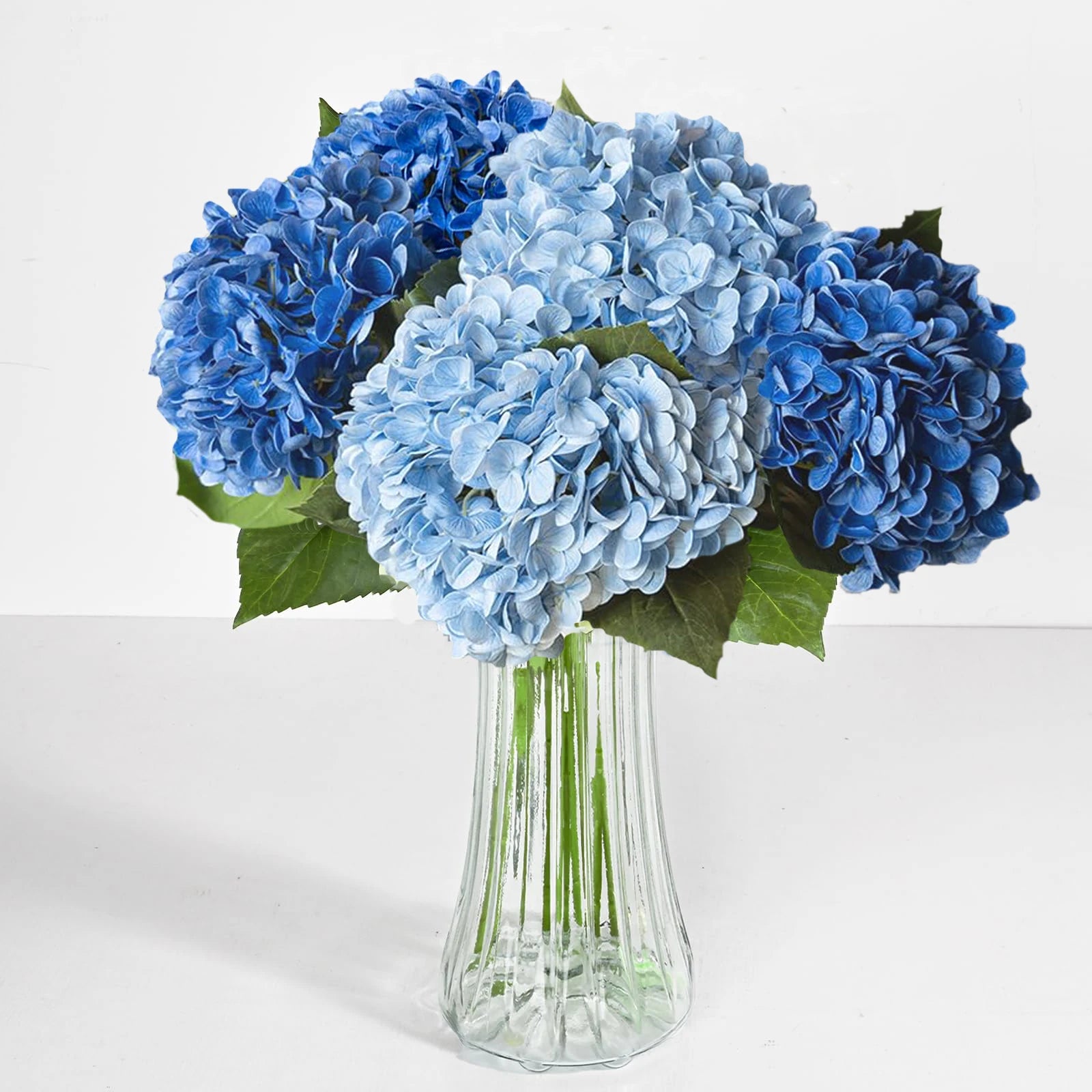 Blue Real Touch Hydrangea Flowers