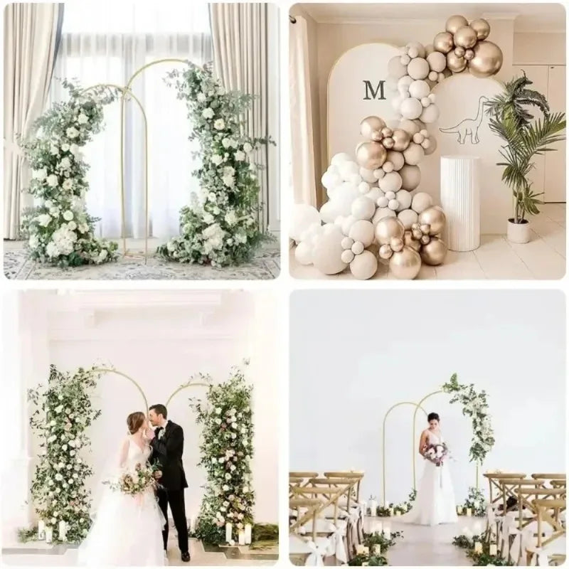 Gold Wedding Arch Stand Event Backdrop Frame