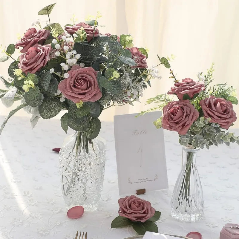 Dusty Rose Foam Rose Box