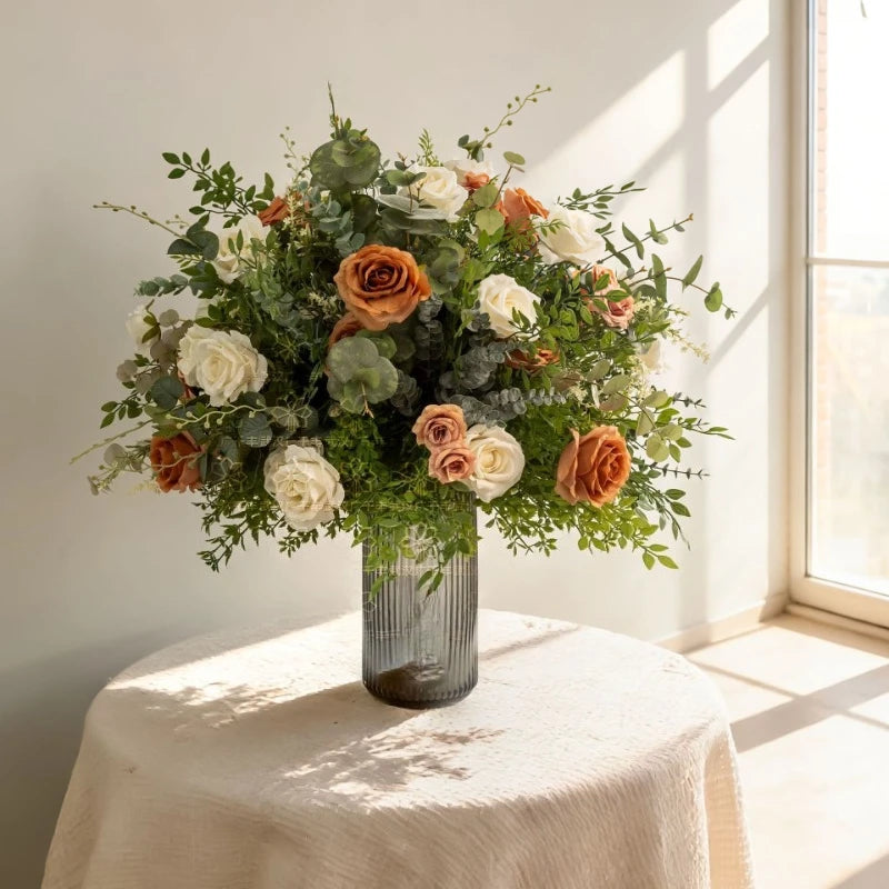 Neutral Toned Floral Arrangement Set