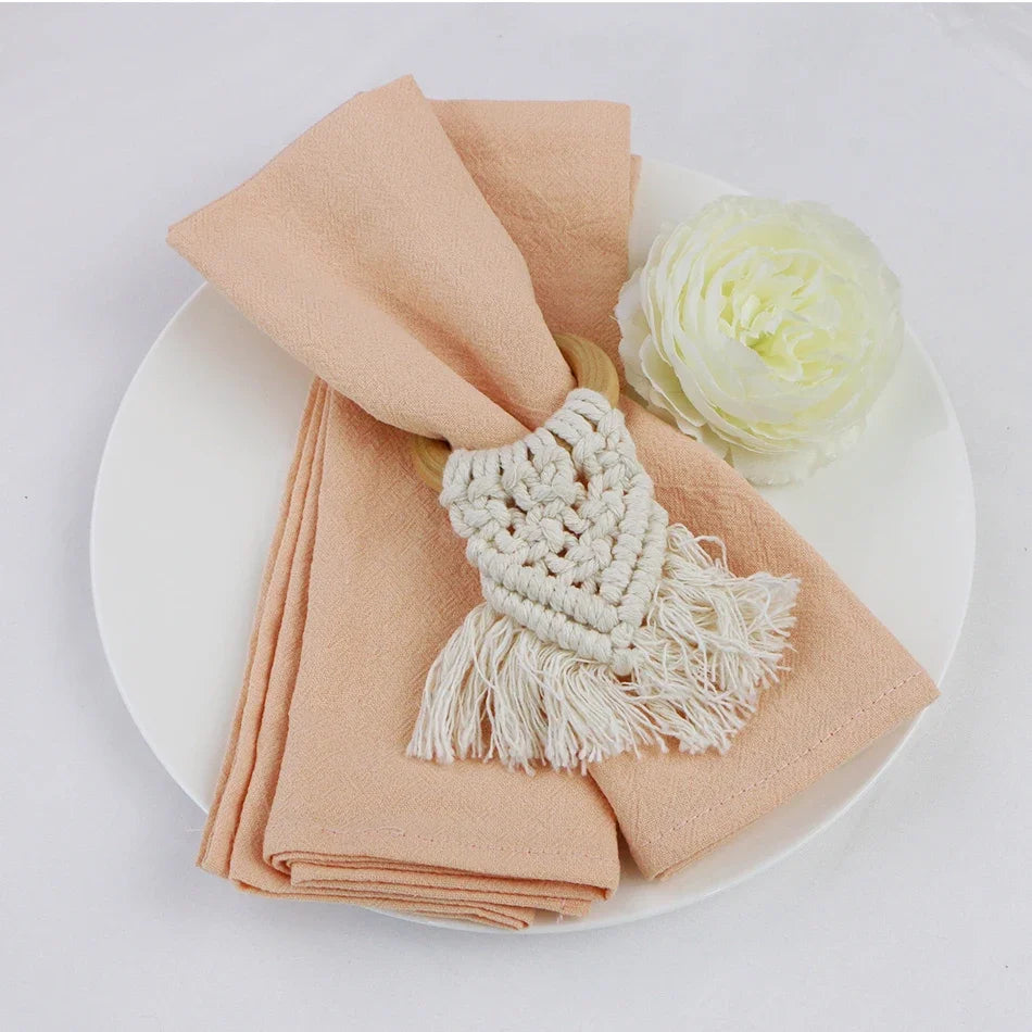 Elegant Cotton Table Napkins for Dining Setup