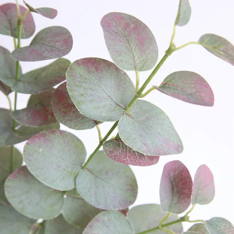Faux Eucalyptus Leaves Decorative Stem
