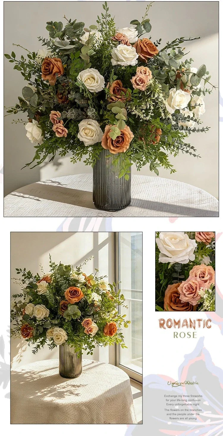 Neutral Toned Floral Arrangement Set