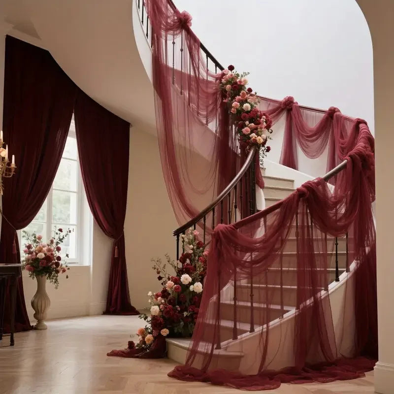 Soft Mesh Tulle Fabric for Event Decoration