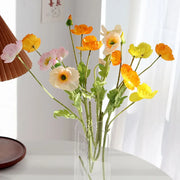 4 Head Artificial Poppy Flowers