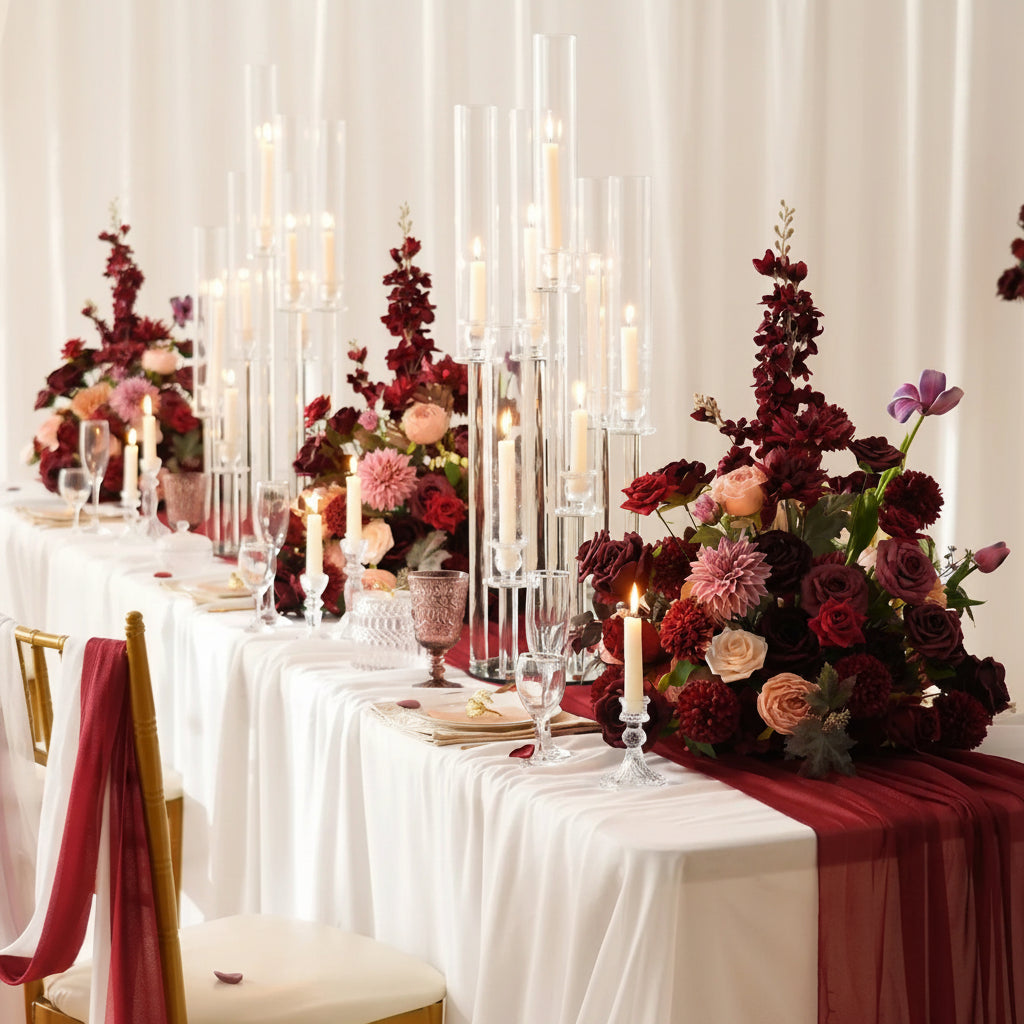 Lush Silk Floral Centerpiece Arrangement