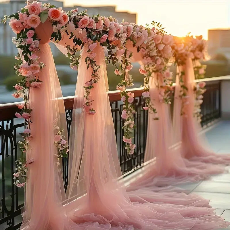 Soft Mesh Tulle Fabric for Event Decoration