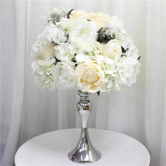 Silk Floral Ball Centerpieces — 35cm, 45cm & 50cm, Multiple Colors and Designs