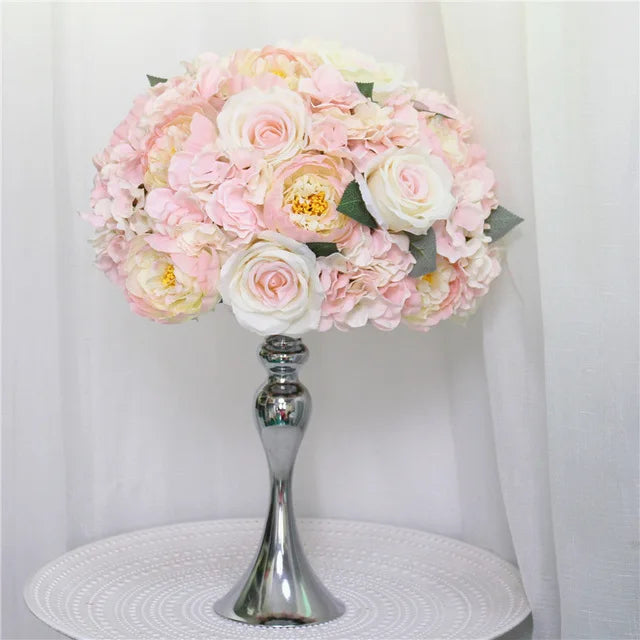 Silk Floral Ball Centerpieces — 35cm, 45cm & 50cm, Multiple Colors and Designs