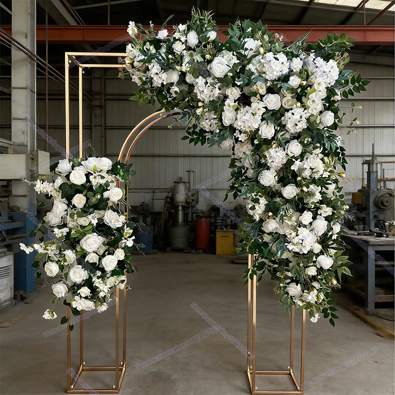 Forest Style Triangle Flower Row Wedding Decoration