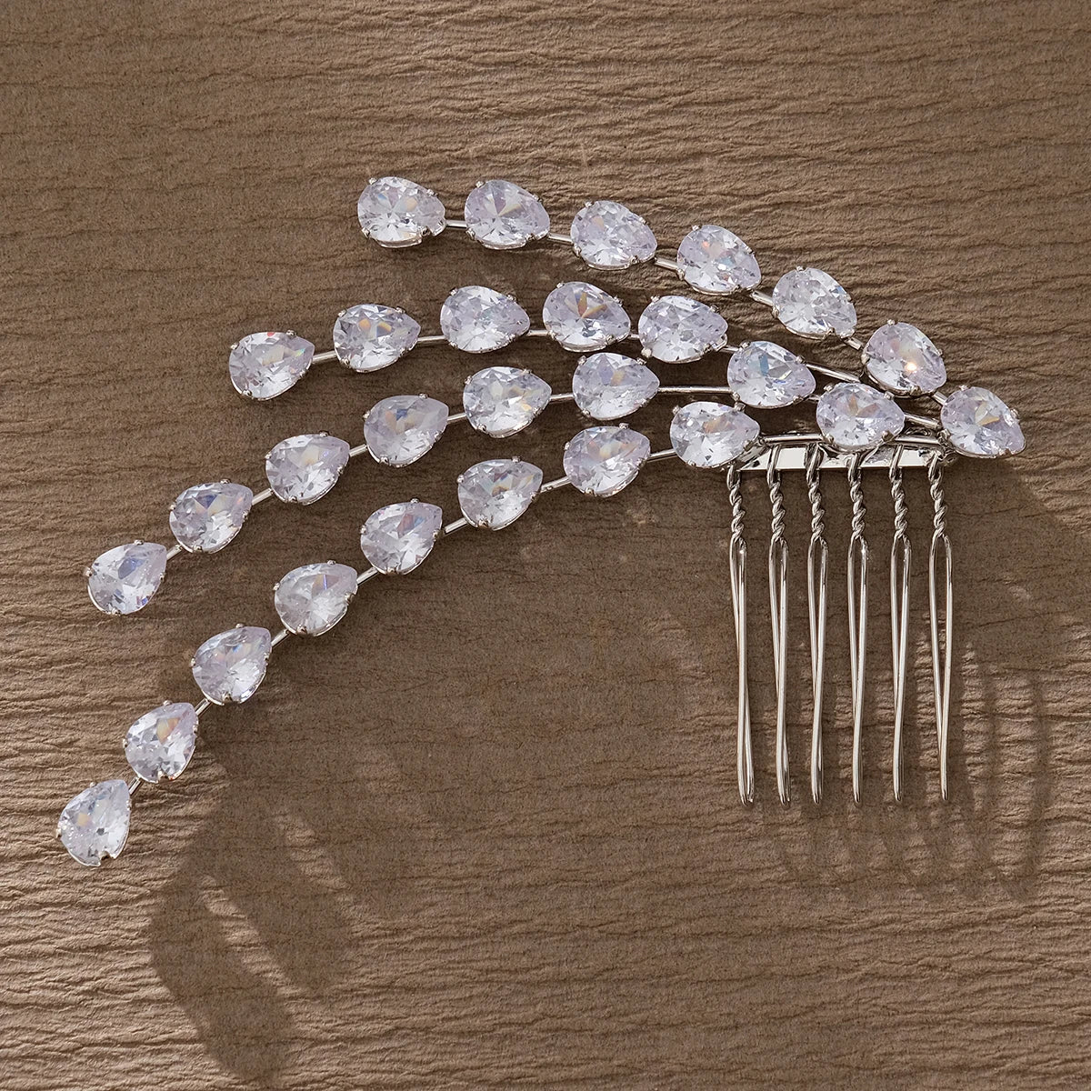 Crystal Flower Bridal Hair Comb