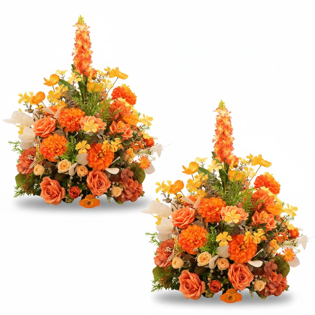 Lush Silk Floral Centerpiece Arrangement