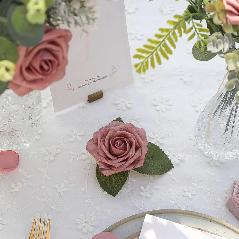 Dusty Rose Foam Rose Box