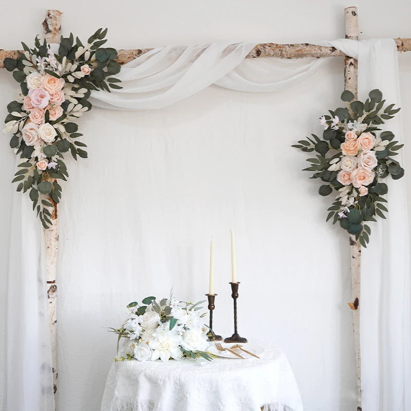 Arch Flower Swag Wedding Decoration Rose Floral
