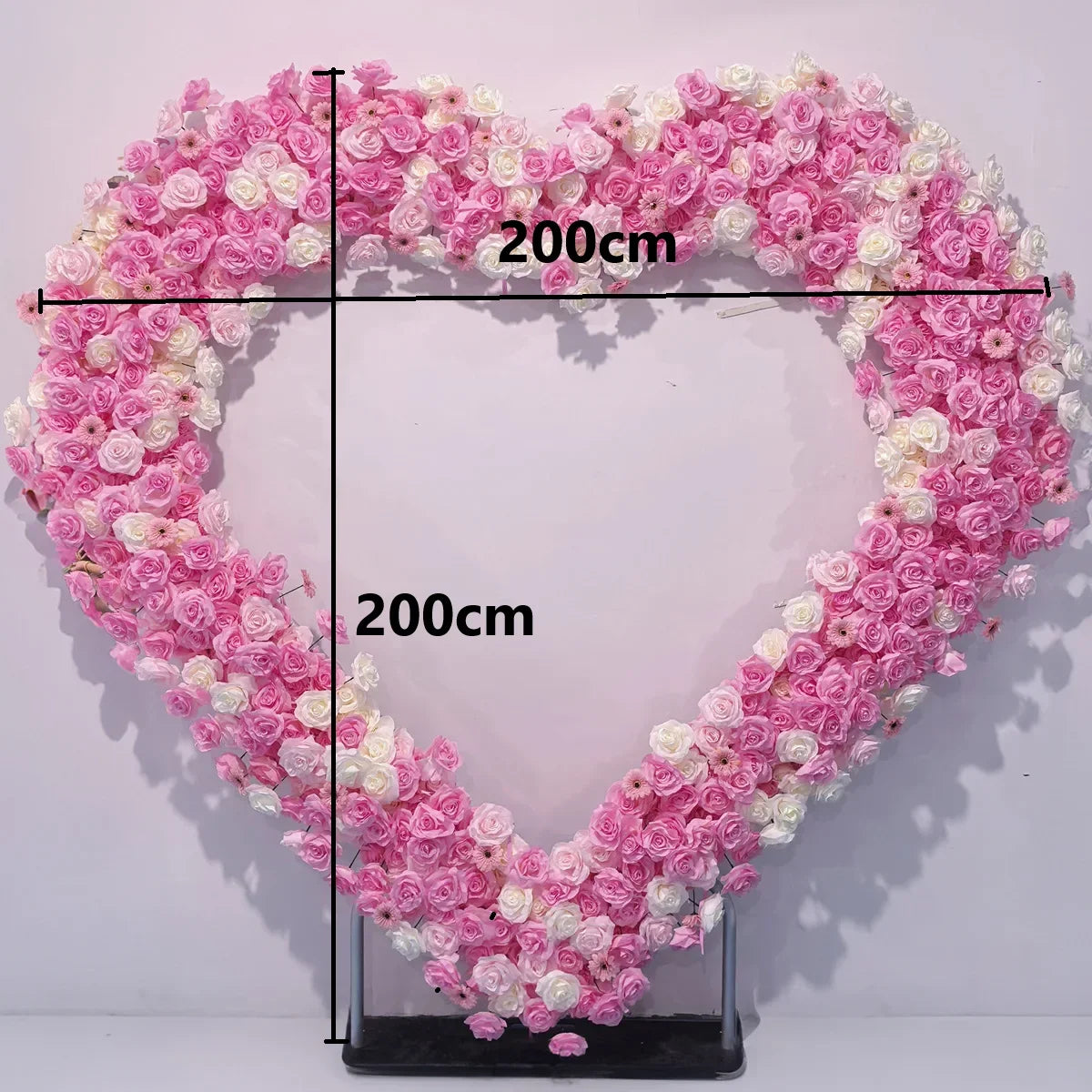 Heart Shaped Premium Rose Flower Arch Backdrop