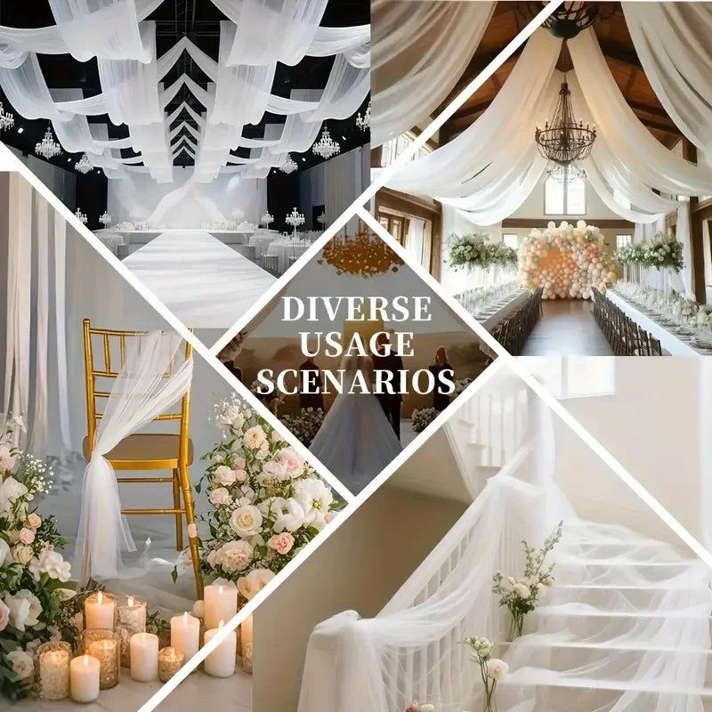 Soft Mesh Tulle Fabric for Event Decoration