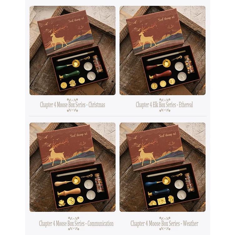 Vintage Wax Seal Stamp Kit With Sealing Wax